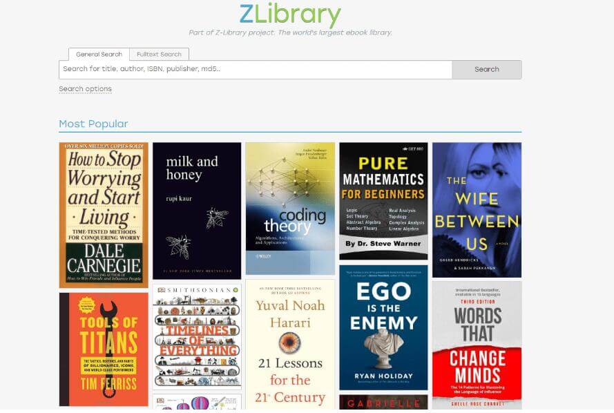 全球最大的数字图书馆Z-Library被查封，给大家找来了几个替代品！